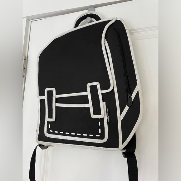 Authentic Jump from Paper Graffiti Spaceman Black Backpack - Picture 4 of 9